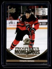 2023-24 Team Canada Juniors Prospectus Momentous Gold Tyson Hinds 03/99 #PM-21