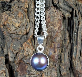 Tahitian Black South Sea Pearl 8.35 Ct Natural Round Gemstone Pendant See Video