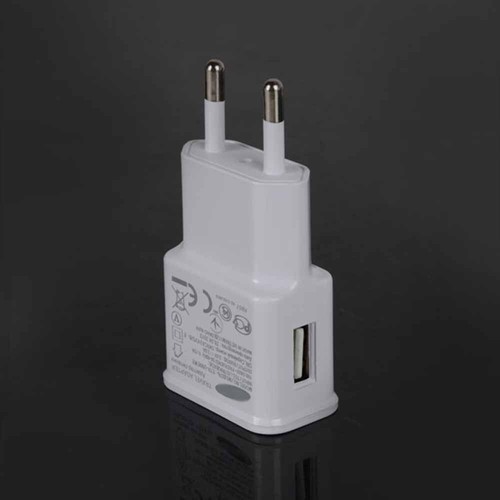 5pcs 2A USB Power Adapter AC Home Wall Charger EU Plug for Samsung Galaxy White - Picture 2 of 4