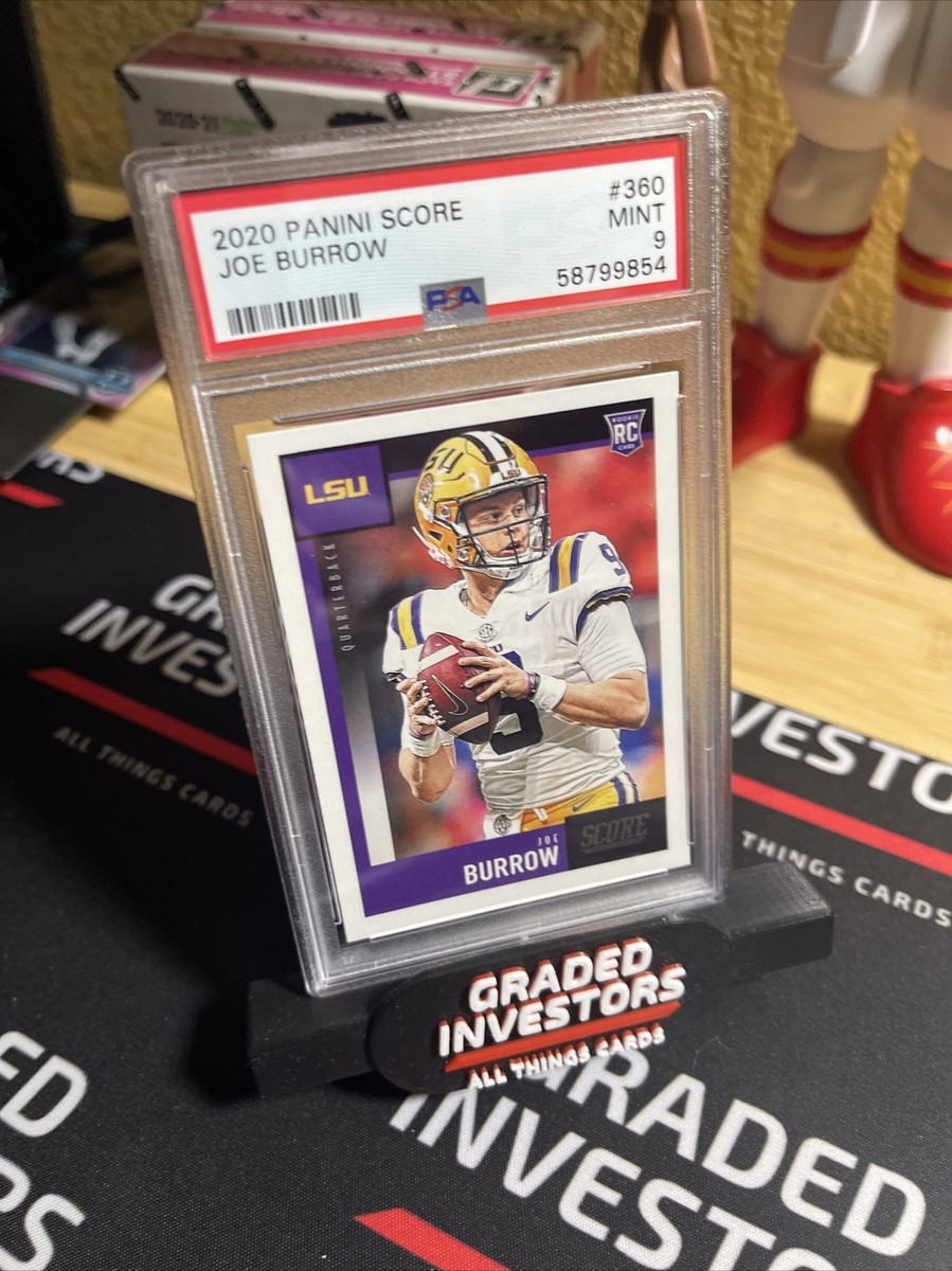 Joe Burrow 2020 Panini Score RC Rookie PSA 9 MINT | eBay