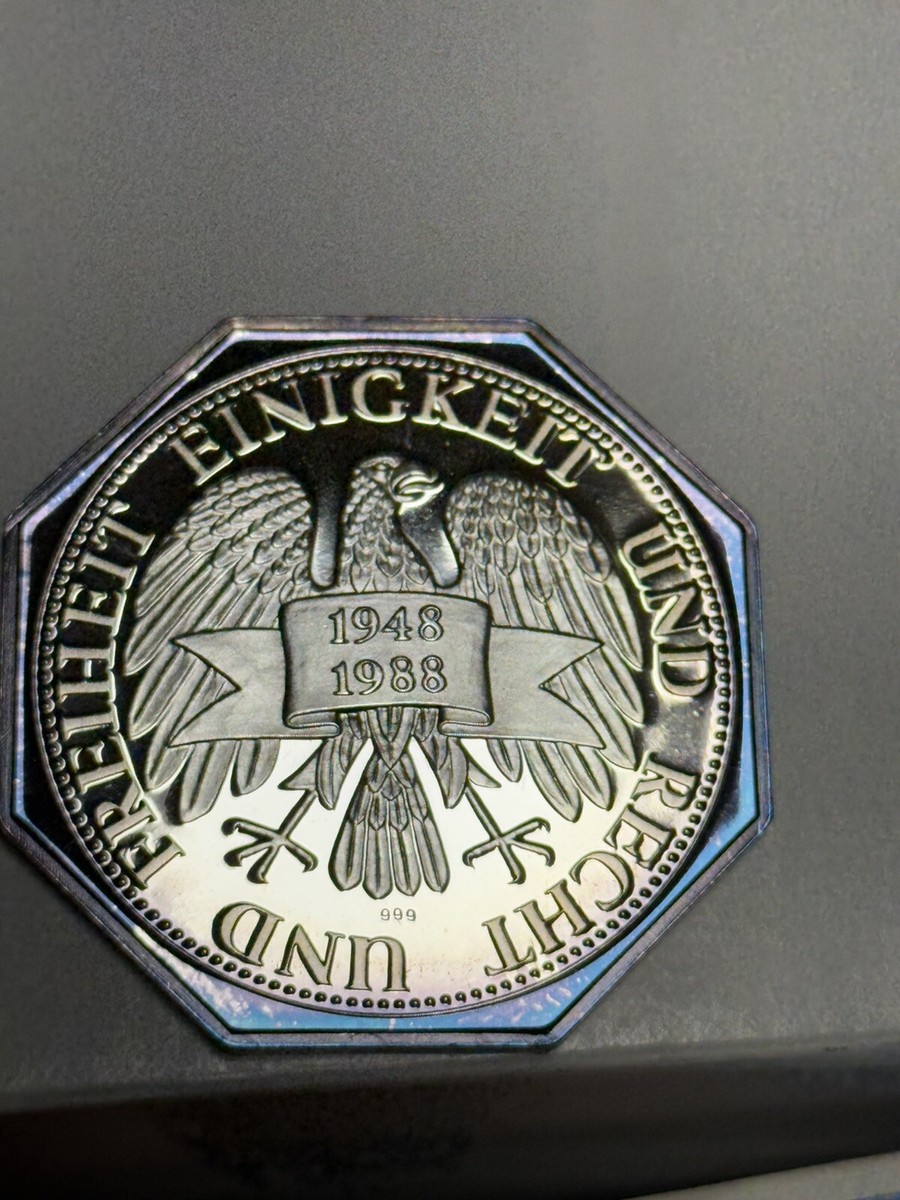 Germany. Token 1 Mark 1988 40 Years German Mark Anniversary | eBay