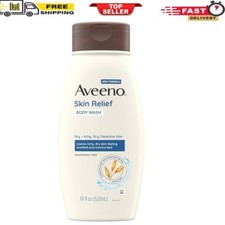 Aveeno Skin Relief Fragrance-Free Body Wash, Triple Oat Formula, Sensitive Skin,