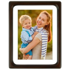 Picture Frames Solid Wood with Glass Rounded Corner