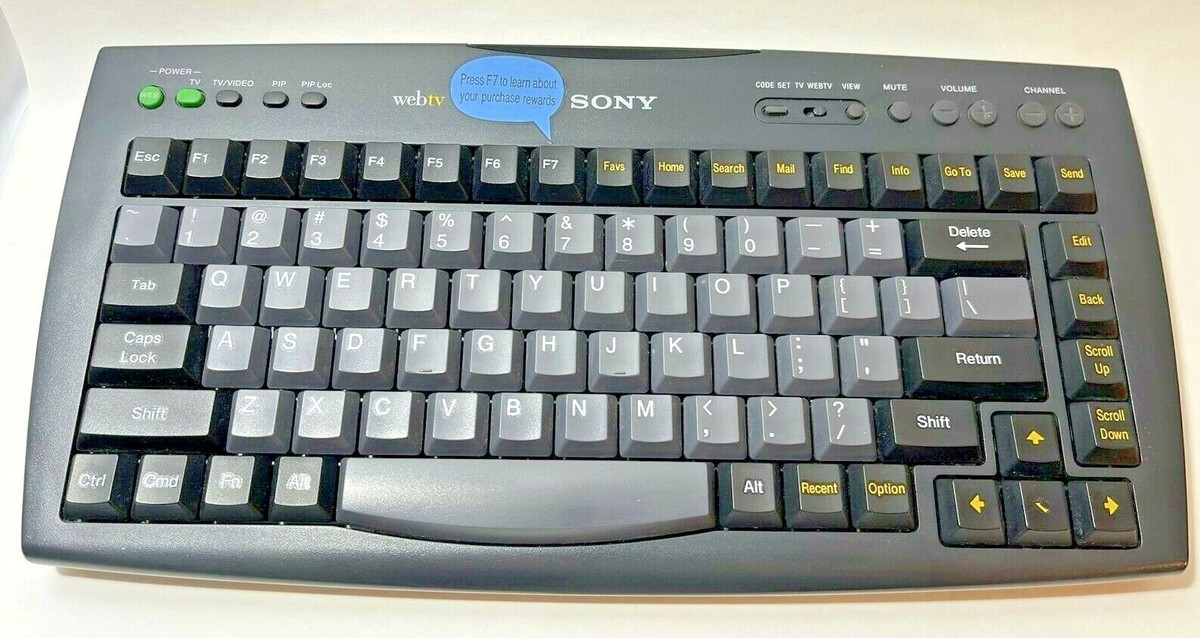 Sony Wireless Keyboard for WebTv Model SWK-8660 P/N KI-W250
