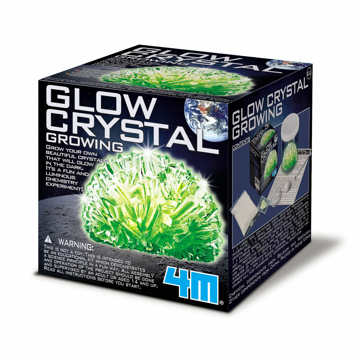 4M Glow Crystal Growing Grow Your Own Beautiful Crystals That Will