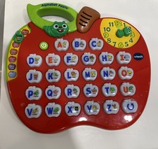 VTech Alphabet Apple Preschool Learning Toy ABCs Phonics Music Lights Fun 1390