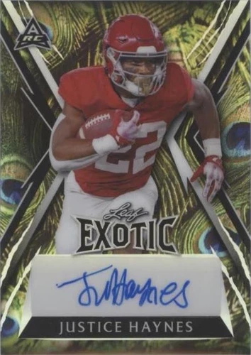 2023 Leaf Exotic Young Stars Edition Justice Haynes #BA-JH1