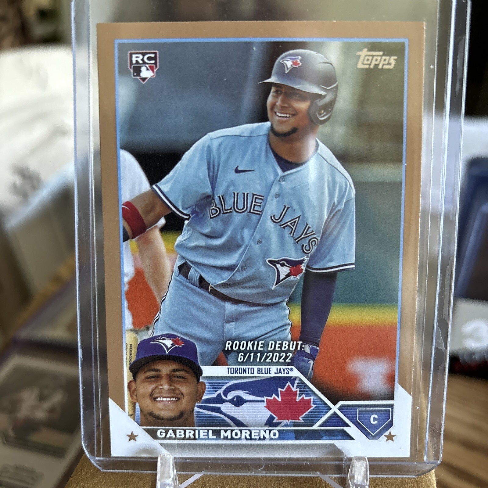 2023 Topps Update Gabriel Moreno Rookie Debut Gold #/2023 Toronto Blue Jays RC