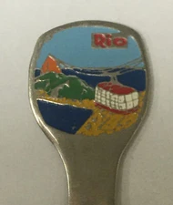 Vintage Souvenir Spoon Collectible Rio Brazil