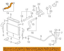 Gm Oem 08-12 G6malibu Cooling Radiator Components-upper Hose 25822191