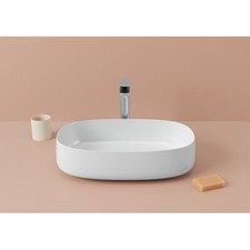 Lavandino Lavabo da Appoggio Design Cognac 55x35 cm in vari colori
