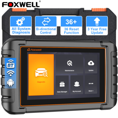 FOXWELL NT809 Bidirectional Car OBD2 Scanner Diagnostic Tool ABS SRS Oil BMS TPS