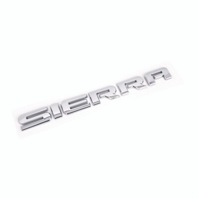 #ad 1pc GMC 2007 20 Sierra OEM Chrome Front Door Tailgate Badge Emblem Nameplate $15.33
