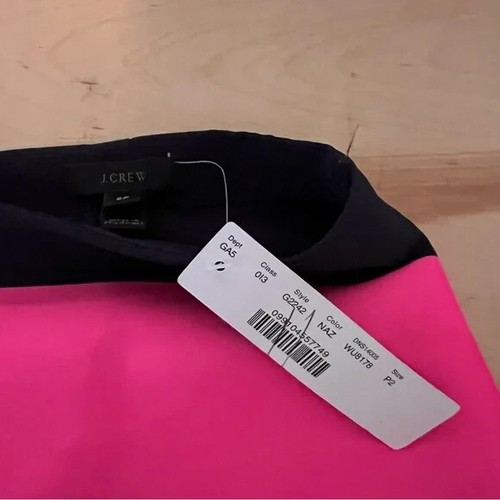 NWT J. Crew Women’s Pencil Skirt Size 2P Colorful Stripes Career Wear Wedding - Picture 4 of 9