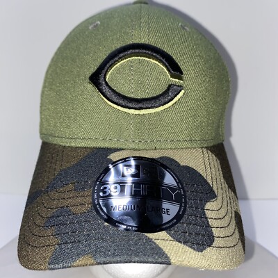 New Era Cincinnati Reds Hat Camouflaged 39thirty Medium/Large Genuine MLB Cap