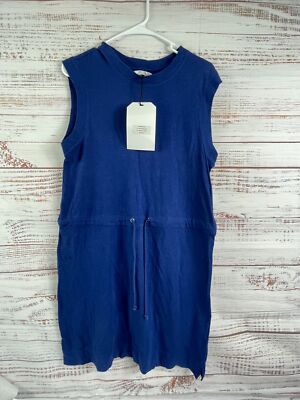 NWT Women's CURRENT ELLIOTT Royal Blue Pool Bay Drawtring Dress sz 1 / Small