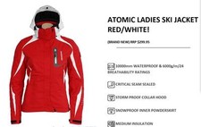 ATOMIC WINTER JACKET RED/WHITE/woman