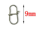 9mm Duo Lock Safety Clip Hook Snap Links Swivels Quick Rig Fishing End Tackle UK