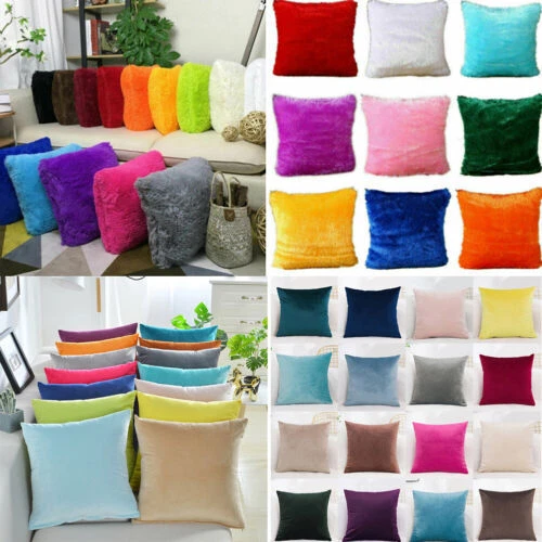 Dekokissen aus Samt fürs Wohnzimmer