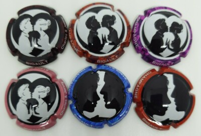 Bigault Charles Jenny Januar 2021 6er Set Champagnerkapseln...TE