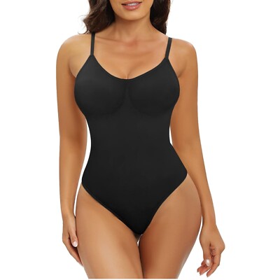 Damen Body Bauchweg Shapewear Bodyshape Figurformend nahtlos schwarz Gr. S