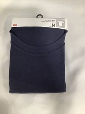 Uniqlo Men's Dry Crew Neck Short Sleeve T-Shirt Navy Blue Size M