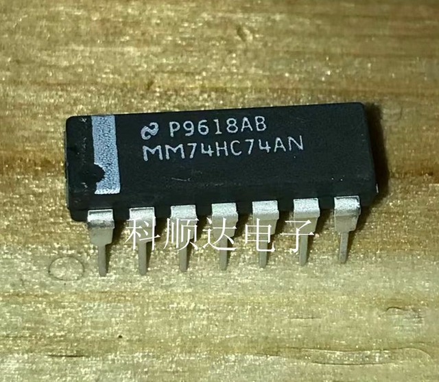 5PCS MM74HC74AN IC F/F W/CLR&SET DUAL D 14-DIP MM74 74HC MM74H 74HC74 ...