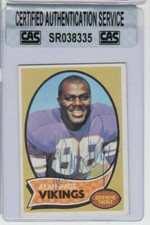 1970 Topps Football #59 ALAN PAGE SIGNED / AUTO Rookie Card   CAS AUTHENTICATED