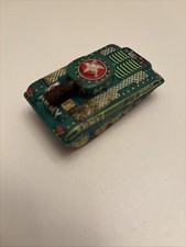 Vintage Tin Friction Toy M-51 Army tank 2750 made in Japan