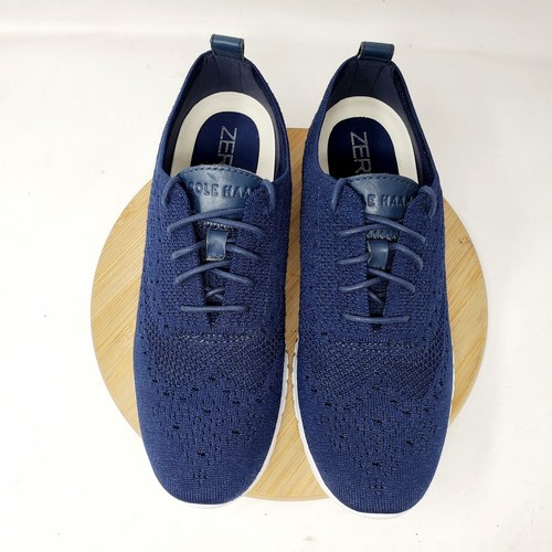 Cole Haan Zerogrand Shoes Womens 9 Blue Stitchlite Oxford Wingtip Sneaker - Picture 4 of 13