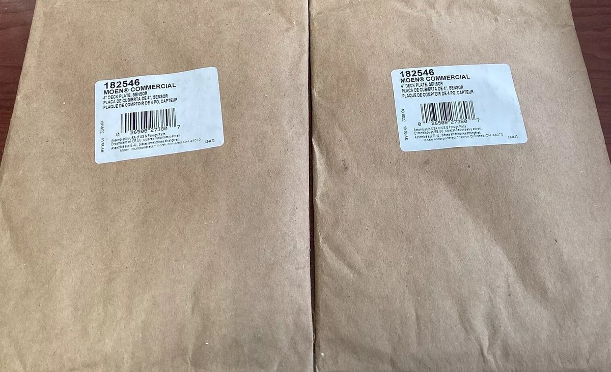 NEW 2PK 182546 Moen Commercial Chrome 4