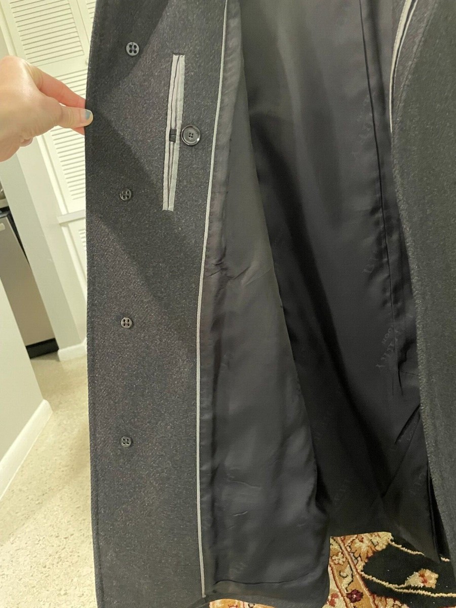 Burberry Men's Prorsum Wool Trench Coat (LONG) Jacket-Lining