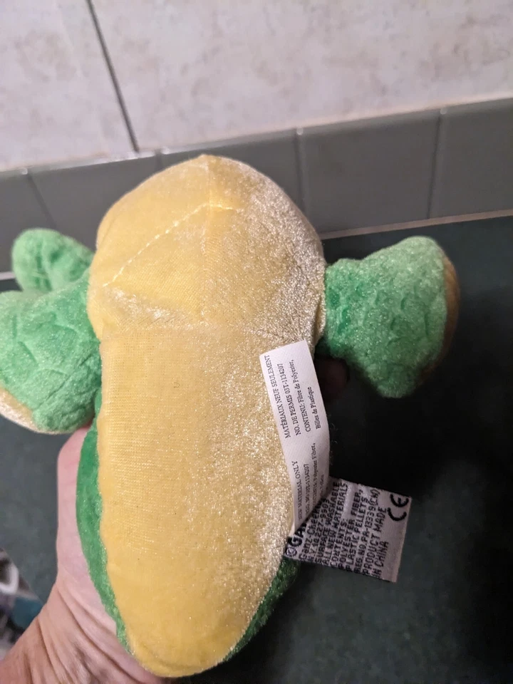 Ganz Webkinz Green Dinosaur Plush Dragon Stuffed Animal Lime Dino No Code 10" - Image 4 of 4