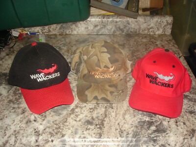 3 Vintage  Wave Wackers  Snapback Trucker Hat Baseball Cap lot 