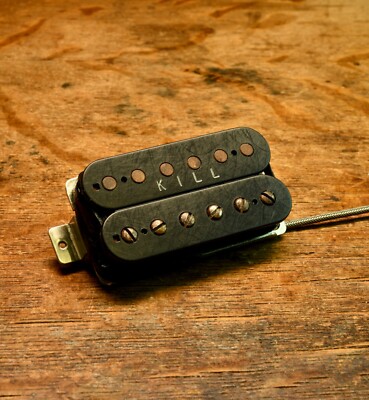 Killdozer Humbucker By Arcane Inc. Wartorn Black K I L L engraving