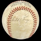 Satchel Paige Single Signed Autographed Baseball Chicago White Sox Full JSA LOA