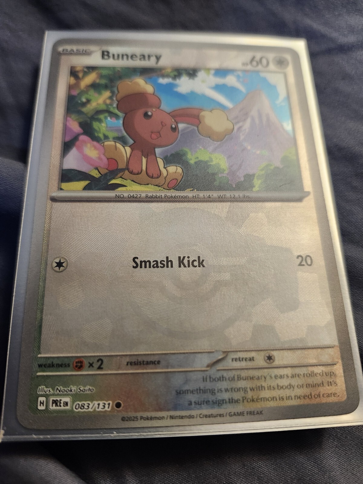 Pokemon TCG: "Buneary" Poke Ball Holo LP (Prismatic Evolutions 83/131)