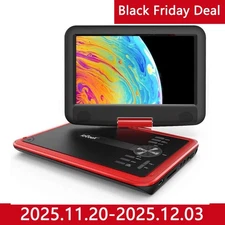 ieGeek 11.5" Portable DVD Player with  Swivel Screen Region Free Remote Control