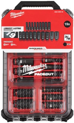 Milwaukee Accessoires doppenset packout  shockwave  impact duty (