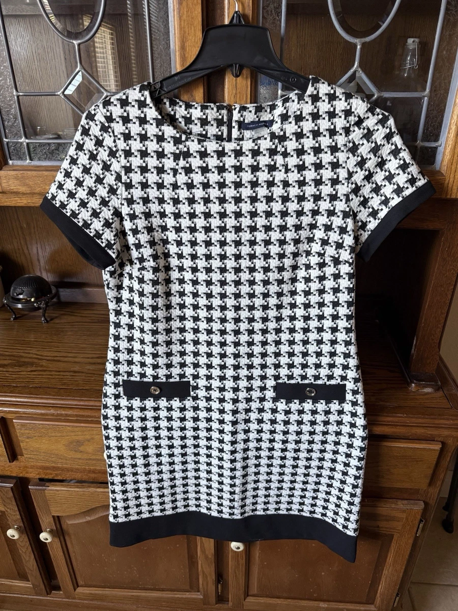 tommy hilfiger women's mini houndstooth knit dress Tommy Hilfiger Women's Mini Houndstooth Knit Dress