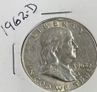 1962-D 50C Franklin Half Dollar. 90% Silver. #1830