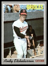 1970 Topps Card Baseball Andy Etchebarren Baltimore Orioles #213 EX