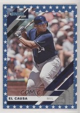 2019 Panini Donruss Variation Independence Day Jesus Aguilar #166 0n8