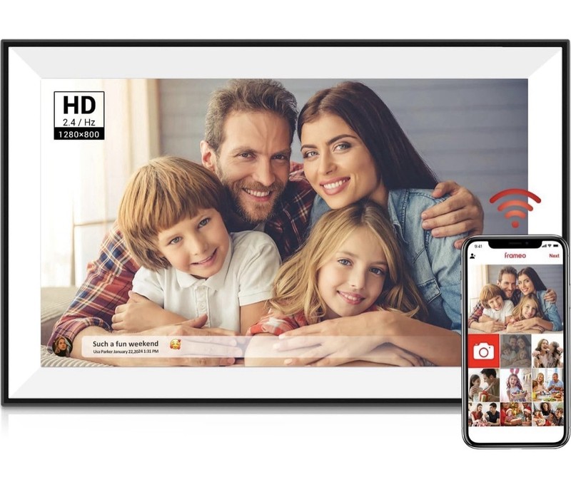 Kayoura 10.1in IPS Touchscreen Wi-Fi Digital Photo Frame 32GB, 1280x800