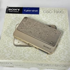 SONY Cyber Shot DSC-T99D 14.1MP CCD Vintage Digital Camera Gold English Japan