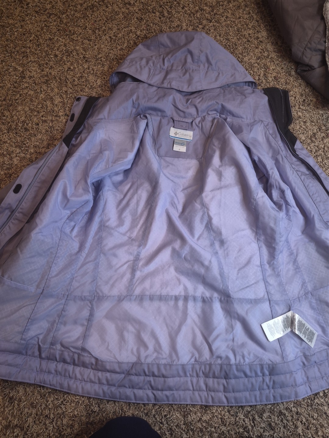 columbia jacket Interchange Size Medium  Light Pu… - image 7