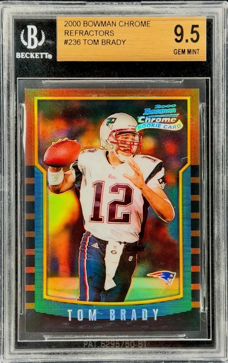 Bowman Tom Brady 9.5 Graded Football Sports Trading Cards