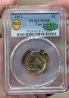 1913 Type 1 Buffalo Nickel PCGS/CAC MS66 Superb Eye Appeal Beautiful Gold Tones!