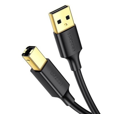 UGREEN USB Druckerkabel USB A auf USB B 1 5m Schwarz 2 0 Gold Kontakte 10350 Neu