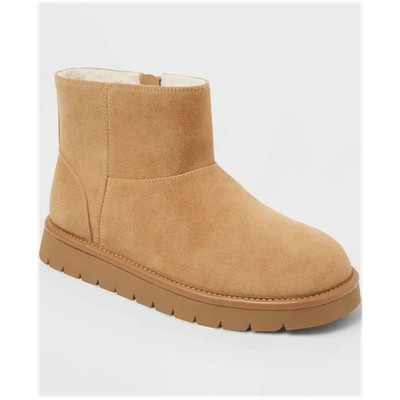 Universal Thread May Boots Tan Faux Suede Unisex Women s Size 8 Memory Foam